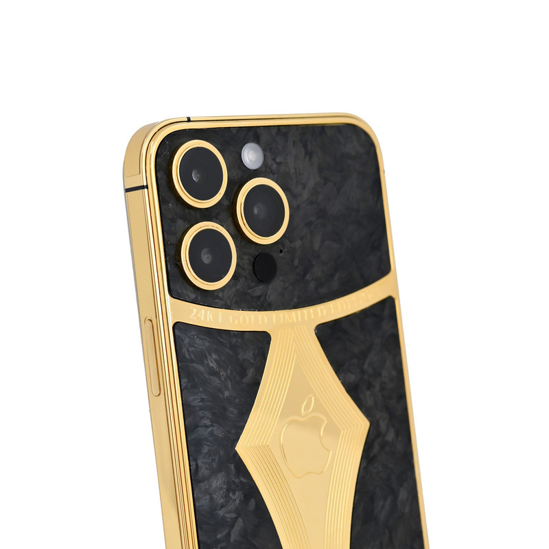 Caviar Luxury 24K Gold Customized iPhone 14 Pro 512 GB Carbon Fiber, UAE Version